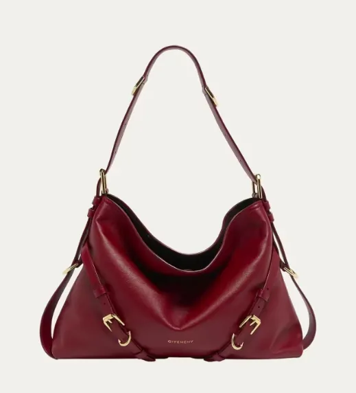 Voyou Medium Shoulder Bag in Shiny Leather